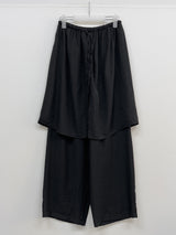 Wrinkle Wrap Layered Banding Pants