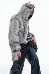 Embryo faux fox eco-friendly fur coat