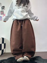スウェットバルーンバックポイントロングパンツ🤎🖤🩶3COLOR