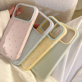 Y2K Color Block Polka Dot iPhone-Compatible Case