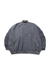  SHIRRING SLEEVED MA-1_GRAY