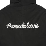 24FW SCRIPT LOGO PRINTING FISHTAIL JACKET BLACK