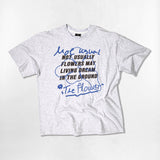 フラワーラインオーバーフィットTシャツ - 4COLOR