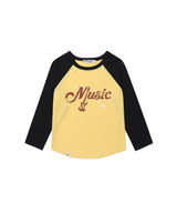 ヴィンテージ ミュージック ラグラン Tシャツ(CV2GFFT551A)