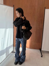 (2-way) VINTAGE POCKET LEATHER BAG