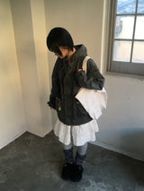 Flare some cotton frill skirt