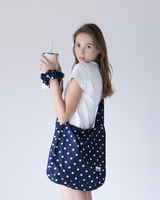 Big Dot Tie Big Bag (Navy)