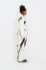 EXQUISITE 3L WIDE JOGGER PANTS CREAM