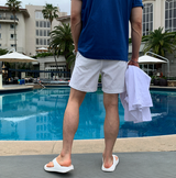 Liu Washing Cotton Banding Shorts