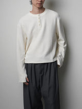 TP4 Waffle-Knit Henley Shirt