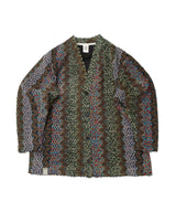 BOUCLE BOHEMIAN HERITAGE CARDIGAN (Black)