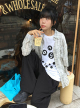 フルー ルーズフィット サマー チェック シャツ