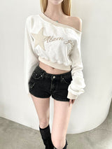 1466. Star one-shoulder mtm (2color)