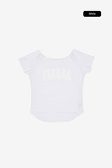 Italia applique raglan tee
