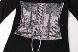 Silhouette tee - black