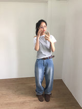 Sea Pocket Straight Denim (1color)