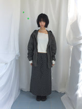 フェミニンフラットネックロングTシャツ
