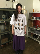 ティチルキャットオーバーフィット半袖Tシャツ
