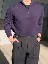 Cash half zip-up knitwear