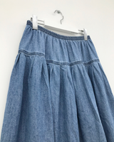Mori denim long skirt (1color)