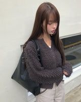 Upfit Fleece Sherpa Long Sleeve Cardigan