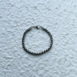 Oxidized Twist Chain Bracelet