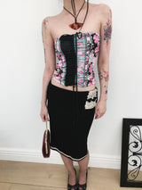 [香] Oriental Floral Shirring Top