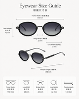 Blue Tint Oval Sunglasses