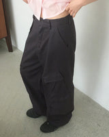 Fite Diagonal Cargo Pocket Wide Pants