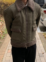 Pesado double pocket faux fur mustang