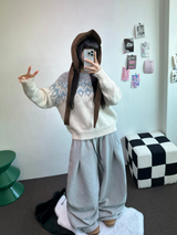 パラシュートツーピンタックバルーンロングワイドパンツ 🖤🩶💜🤎🩷5COLOR