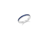 26SS★ Essence Silver (W) Lace Tennis Ring M Neo Sapphire