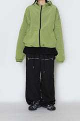 Monoon hooded windbreaker