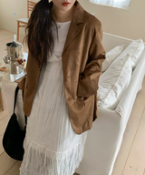 Autumn Suede Collar Jacket