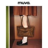 muva. フォールドオーバー レトロ トートバッグ