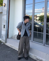 Incision Curved Balloon Pants