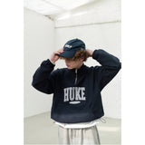 HUKE ロゴ グレー ハーフ ジップアップ MTM