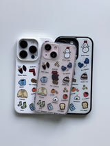 winter doodle case (epoxy)