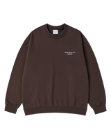 25FW ベーシックロゴナッピングスウェットシャツ ダークブラウン