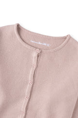 Basic round cardigan_pink