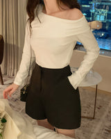 Knitte オフショルダーTシャツ