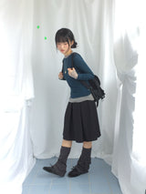 ボタンピケットニットウォーマー