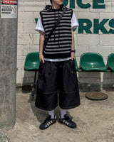 Circular Belt Stitch Cargo Bermuda