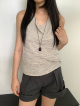 Teagan Roll-up Elastic-Waist Shorts
