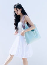 cobaltiny suede bag (mint)