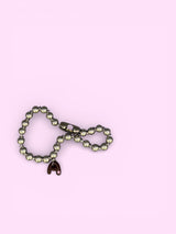 "A"DARK PEACH CRUSH(custom necklace)カスタムネックレス*金属アレルギー対応