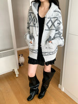 Heritage Hooded Knit Zip-Up