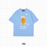 24ビールロックTシャツ（ブルー）