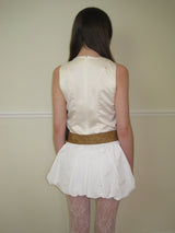 ROSE CUT-OUT TOP IVORY
