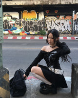 Lace frill knee socks